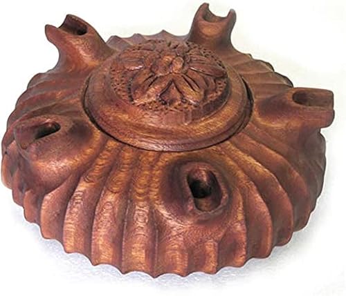 Italian Food Direct Coppa dell'amicizia Originale della Valle d'Aosta Rustica 5 Becchi in Legno di Mogano Diametro 20 cm trattata e pronta per preparare Il caffè alla valdostana