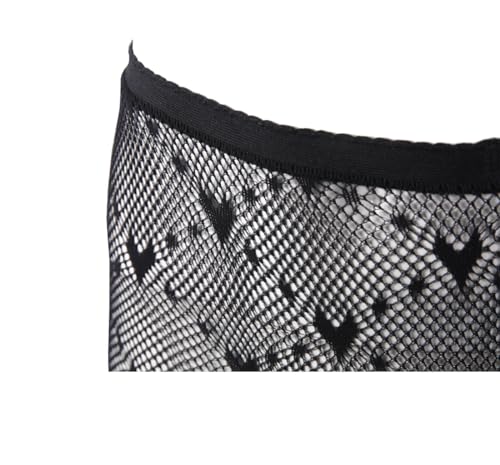 Image of Mrotrida Women's Fire Patterned Fishnet Tights Sexy Elastic Blaze Pantyhose Leggings Fire Mesh Stockings