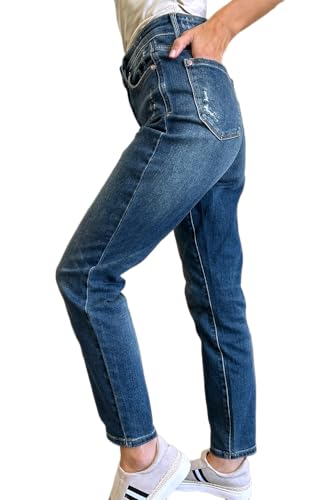 Judy Blue Women's Tummy Control High Waist Slim Jeans2