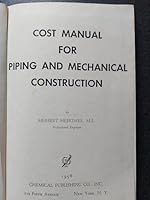 Cost Manual for Piping and Mechanical Construction 0820600296 Book Cover