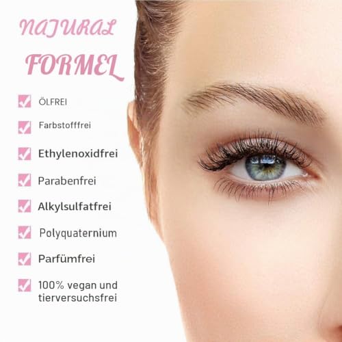 Wimpernverlängerungs-Reiniger, Augenlid-Schaumreiniger, Wimpern-Schaumshampoo, frei von Öl, Parabenen und Sulfaten, absolut sicher für natürliche Wimpern und nicht reizend