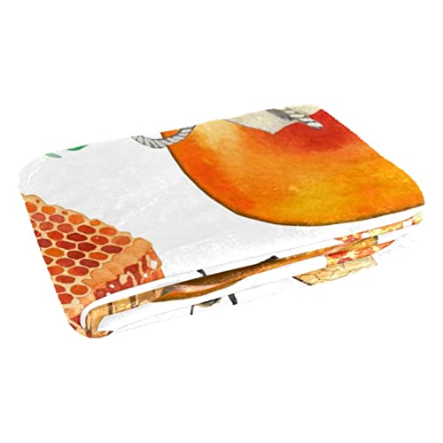 Couverture chaude pour frissons sur canapé plaid doux Honey Bees