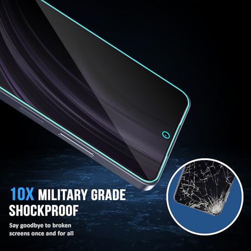 Image of ArmourPro Privacy Tempered Glass Screen Protector Compatible for Realme 13, 12X, 12, Realme 11X and 11 (6.8 Inch) with Edge to Edge Coverage and Easy Installation kit (Pack of 2)