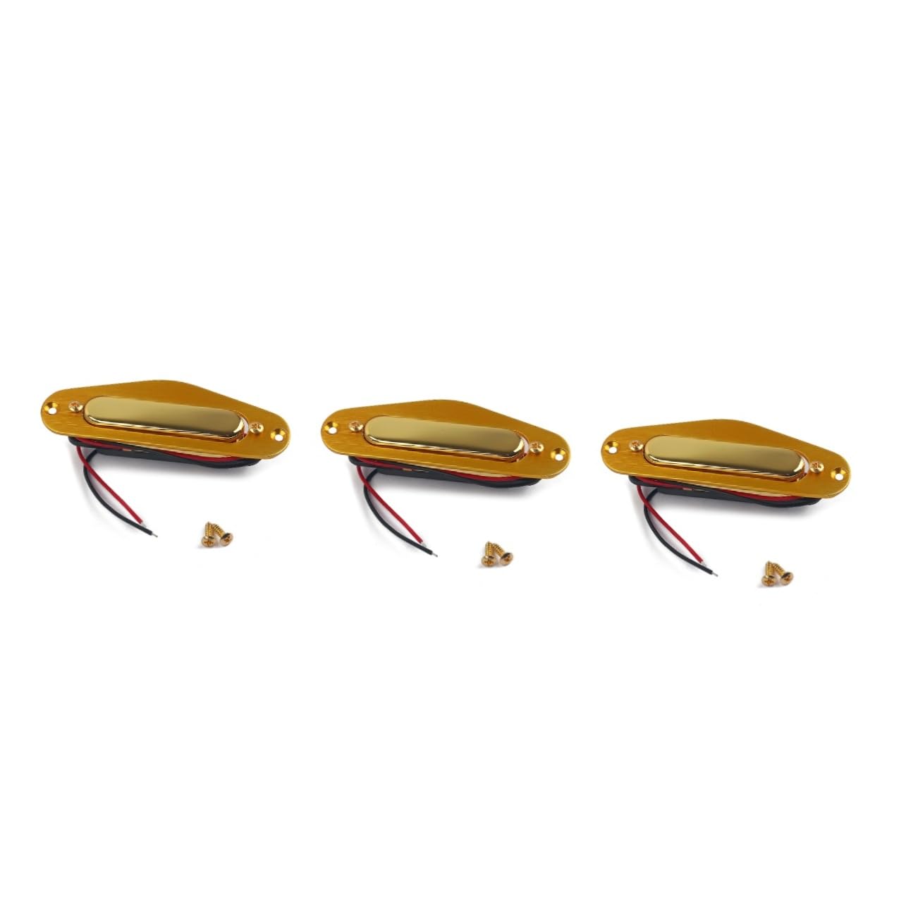 SHOWERORO 3pezzi Pickup Per Chitarra Elettrica Bobina Con Placcata Pickup Per Bass Facile Installazione Ottimale