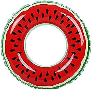 ONURTH Pool Float, Watermelon Inflatable Pool Float Circle Swimming Ring for Kids Adults Giant Swimming Float Air Mattress Beach Party Pool Toys
