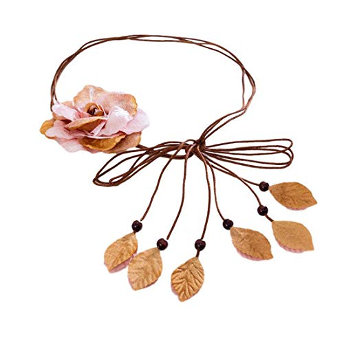 Ceinture de mariage bohème fleurs artificielles pour robe