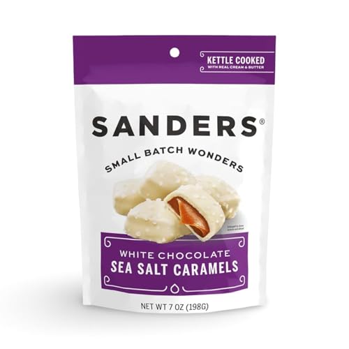 Sea Salt White Chocolate Caramels 7 oz. Pouch by Sanders