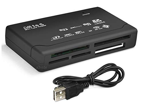 A3vsbr multiplo leitor 6 x 1 para cartão de memória micro tf sd hc xc compact flash cf m2 ms xd pict
