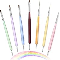 7 Nail Art Pinsel Set für Enthält Nagellackpinsel, Nailart-Malpinsel, Nagelliner-Pinsel, Nagelverlängerungsgelpinse Builder-Gelpinsel sowie Mehrfach-Dotting-Pens für kreative DIY-Nailart.