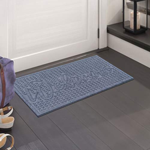 A1Hc Durable All Weather Absorbent Doormat, Dries Quickly, Absorbs Up To 2 Cups Of Water, Stain And Fade Resistant, Captures Dirt, Indoor And Outdoor Mats, Boot Scraper, 24X 36 #TOP1