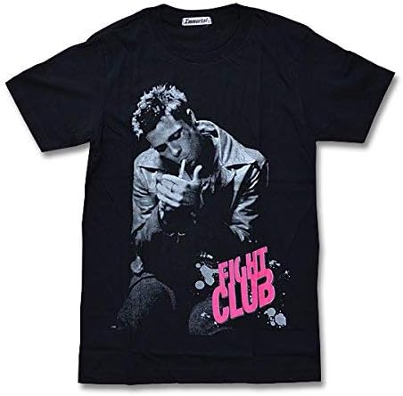 Amazon Co Jp Nanagoten Tシャツ ファイトクラブ ｔシャツ ブラッドピット ブラピ タイラー 映画 ハリウッド 黒 ファッション