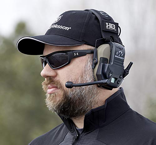 Hq Issue Walker's Razor Slim Low Profile Electronic Ear Muffs With Walkie Talkie, Shooting Hearing Protection 2 Pack #TOP1
