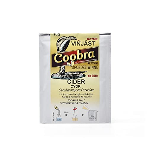 Coobra – Levadura para Sidra 10g / 25–30L – Para Manzana y Pera – Fermentación de Vinos Espumosos de Frutas