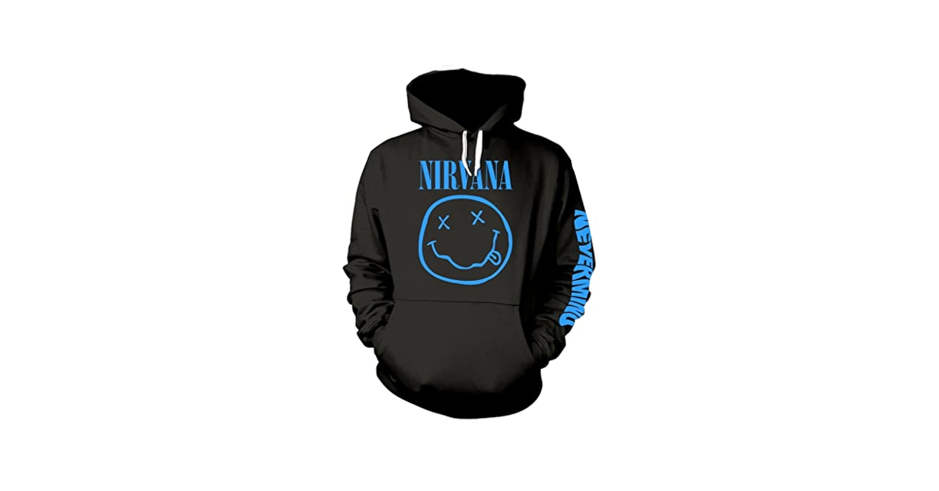 Amazon.com: Nirvana 'Nevermind Smile' (Black) Pull Over
