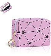 Playexen Mini Makeup Bag, Small Cosmetic Bag for Purse with Ring Buckle, Portable Travel Makeup P...