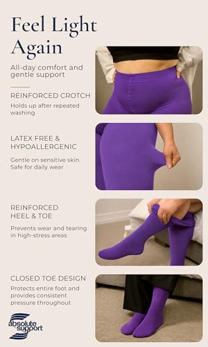 Image of Compression Pantyhose for Women 20-30mmHg - Varicose Veins and Swelling - A204