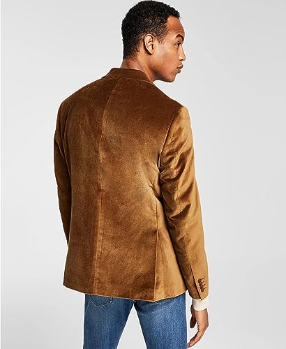 Blazer à Deux Boutons Homme en Velours Veste Casual Chic Ulnomio