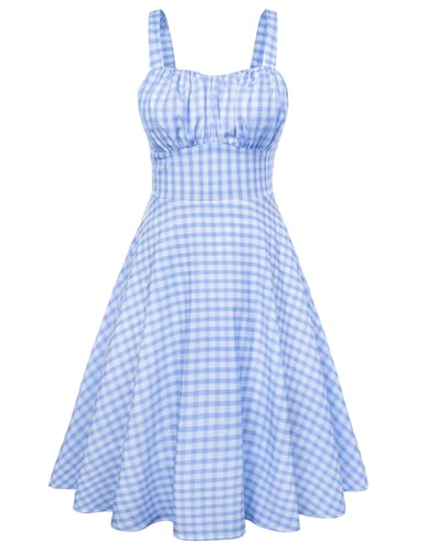 Image of Belle Poque Vintage Floral Dress for Women 2026 Summer A-line Sleeveless Flowy Midi Elegant Wedding Guest Cocktail Dress