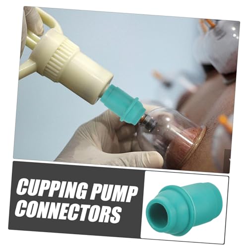 COLLBATH - Conectores de succión para ventosas, 10 piezas, repuestos duraderos para terapia de ventosas, compatibles con bombas manuales, diseño para uso en espalda, color verde miniatura 3