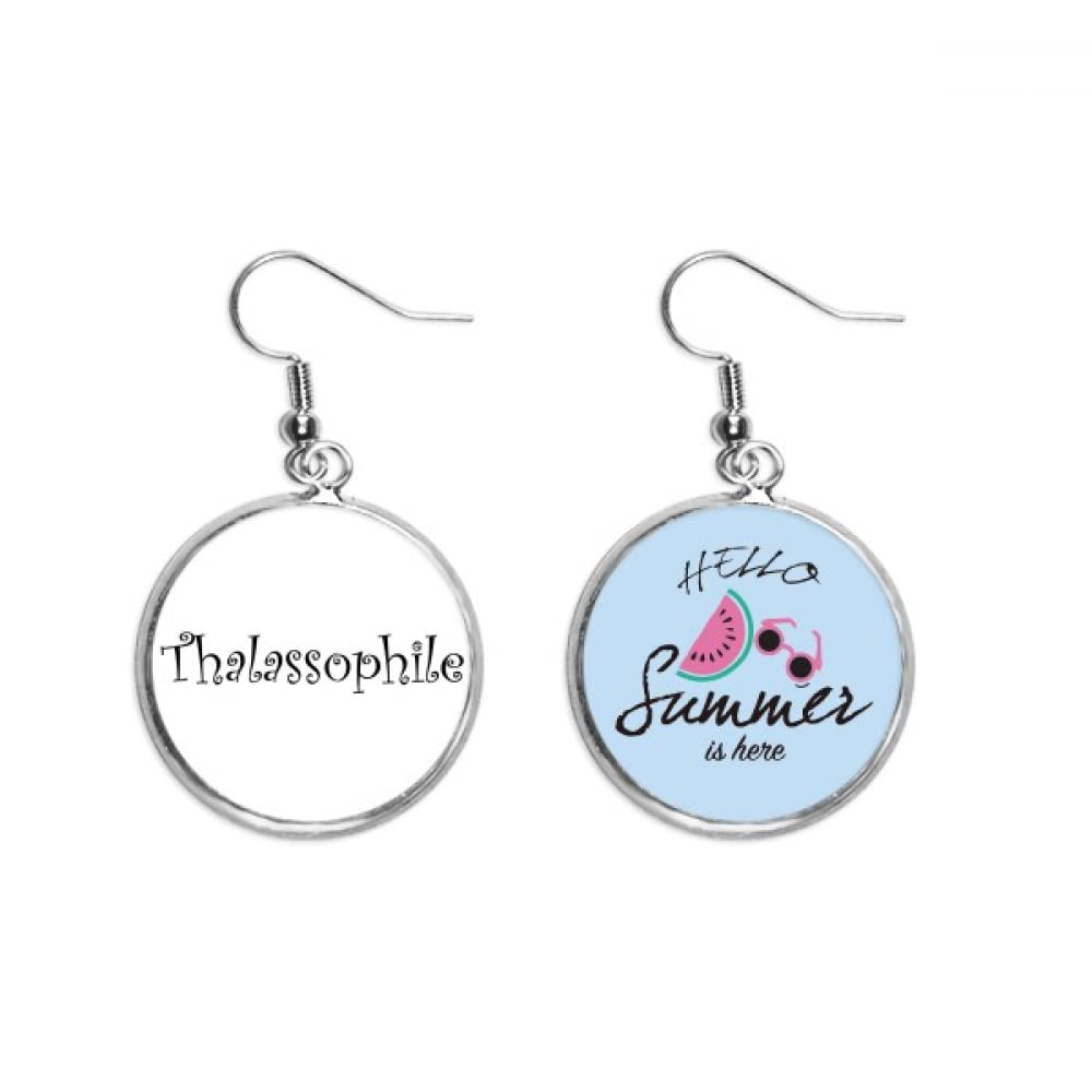 Pendientes de sandía thalassophile joya lóbulo verano 5