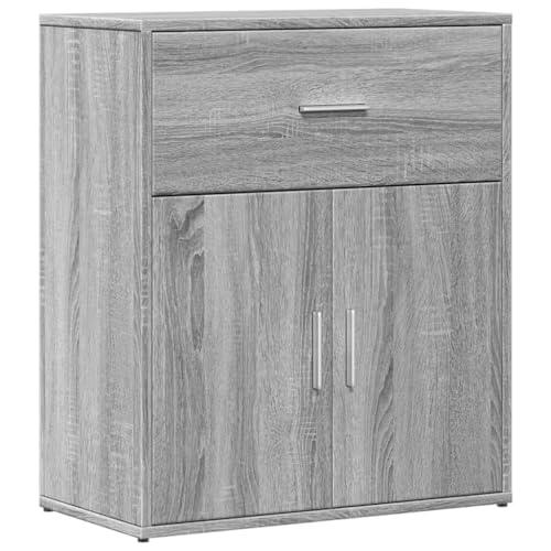 vidaXL Aparador de Madera de ingeniería Gris Sonoma 60x31x70 cm, Armario de Almacenamiento, gabinete aparador, Mueble para Pasillo, Buffet
