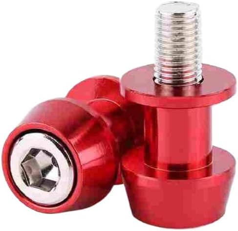 CNC Aluminium Motorcycle Swing Arm Spool Sliders Stand Compatible Swingarm Bobbins 8mm Red