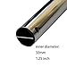 EZ SPARES 32mm(1-1/4inch) Wand for Central Vacuums with Adjustable Length, Plated Chrome