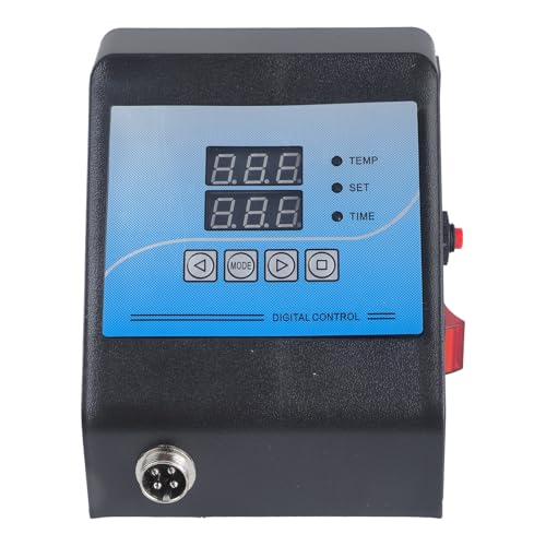 110V/220V Digital Control Box Press Machine Temperature Control Box Heat Transfer Printer Temp Controller 1300W High Accuracy Sensors