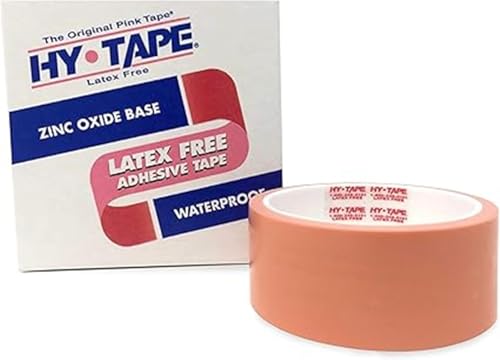 Hy-Tape with Zinc Oxide Base, Waterproof, Latex-Free, Pink, 3
