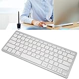 Bezprzewodowa Klawiatura, Mini 78 Klawiszy Ultra Cienka Wielojęzyczna Klawiatura, Przenośna Uniwersalna Cicha Klawiatura PC, na Androida/OS X/IOS/, na 'a, na IPada,