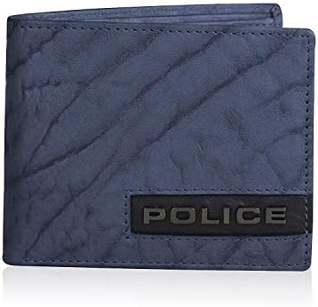 POLICE Leather Men's Wallet (PT308121-3_Navy Blue & Black)