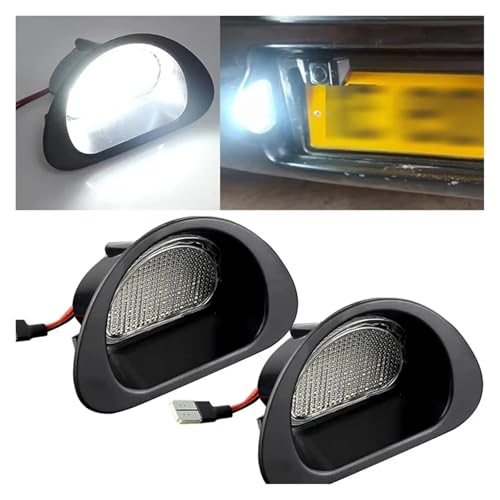 Luz LED de placa matrícula para solucionar fallos de iluminación en Citroen C1 y Peugeot 107 3