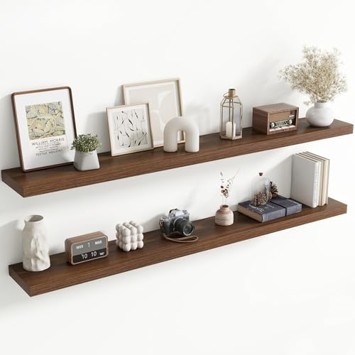 72 Inch Floating Shelves for Wall, 8 Inch Deep Floating