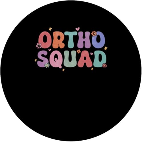 Miniatura 3 de Ortho Squad Retro Orthodontist Office Dentist Dental Hygieni PopSockets Standard PopGrip