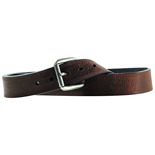 Ariat Men's Dark Brown Triple Stitch Leather Belt (56)