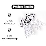 Zoom IMG-2 4 pz calcio capelli fiocco
