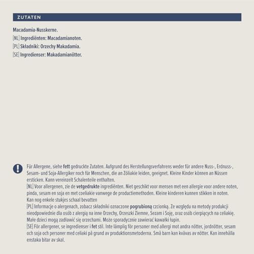 by Amazon MACADAMIA-NUSSKERNE, Ungesalzen 200 g (Pack of 1)