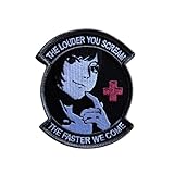 Military Waifu Anime Girl Louder You Scream Faster We Come Morale Medic Patch