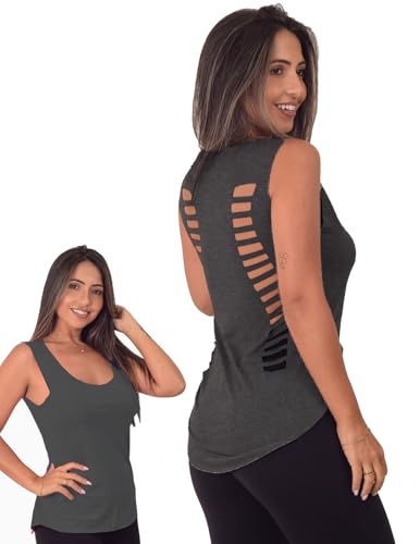 kit 4 Regata Feminina adulto fitness Academia musculação pilates camiseta exercício corte a laser vi