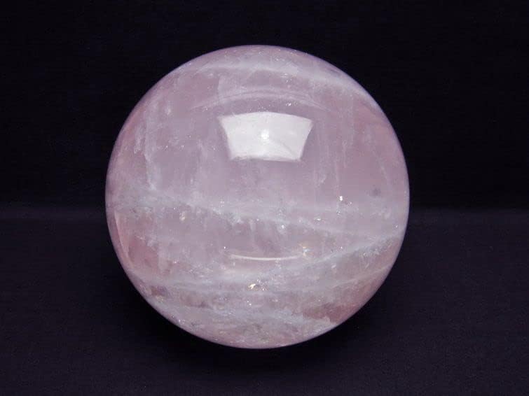 【東昇天然石】4.5Kg ローズクォーツ 丸玉 スフィア 147mm 一点物 161-687