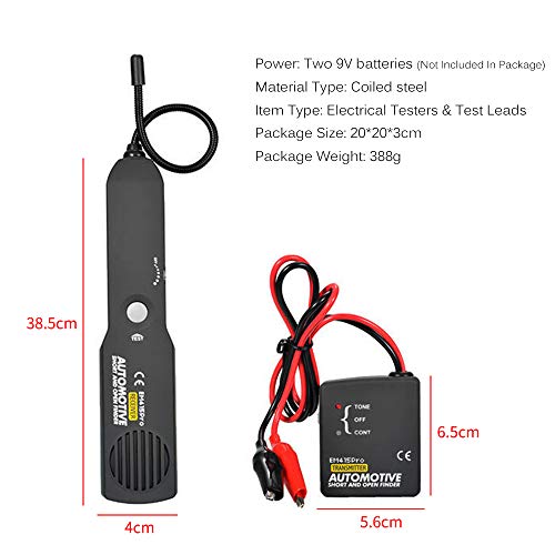 Testador de circuito elétrico automotivo Localizador de curto-circuito aberto Rastreador de fio de c