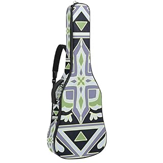 Étui de protection pour guitare acoustique classique et acoustique – Motif géométrique – Rembourré, Multicolore 01., 42… - Les Beatles, Paul McCartney, John Lennon, RIngo Starr, George Harrison