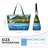 Kuilepa Island And Coral Reef Print Beach Pool Bags Tote For Women Ladies Large Gym Tote Carry On Bag For Weekender Travel Waterproof #4