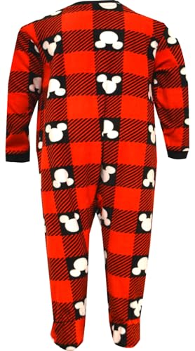 Boys Disney Mickey Mouse Fleece Footie Toddler Blanket Sleeper Pajamas2