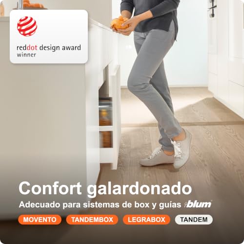 Miniatura 3 de Juego Servo-Drive Uno De Blum I Apertura Automática Para Cajones Con Cubo De Basura De Pie Y Colgante, Con Certificados De Seguridad