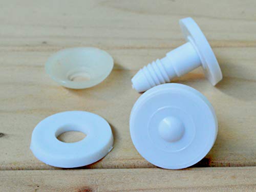 45mm Doll Joints/Animal Joints/Bear Joints/Safety Joints - White - 4 Sets x 2
