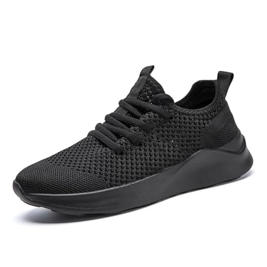 GLYGML Mens Slip On Sport Running Walking Sneakers Non Slip Lightweight Breathable Knitted mesh Shoes Outdoor Working Casual for Men Black US 11
