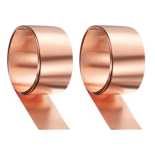 Dimensioni - Spessore: 0,2mm; Larghezza: 30mm; Lunghezza: 1000mm. Il rotolo di lamiera di rame è facile da forare e tagliare con cesoie, con una superficie liscia, e può essere piegato e tagliato in qualsiasi forma e dimensione desideri.
