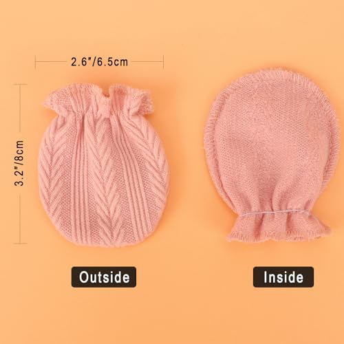 Image of BQUBO Newborn Receiving Blanket Hat Mittens Set for Baby, Unisex Baby Boys Girls Essentials, Newborn Registry Must Haves, Stroller Crib Shower Gifts