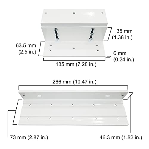 Visionis Fpc-5193 1200Lbs Indoor Electromagnetic Lock With 1,200 Lbs L And Z Bracket For Inswinging Door Access Control #TOP2